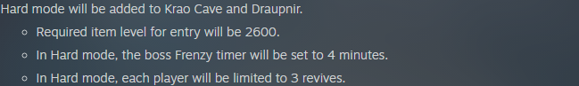 Оригинал NC: Krao Cave и Draupnir Hard, item level 2600, Frenzy 4 минуты, три воскрешения на игрока
