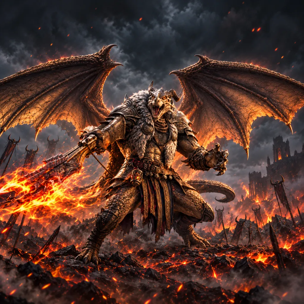 Роркеш с раскрытыми крыльями по официальному референсу Watcher of Realms