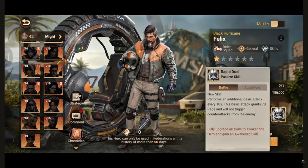 Felix's Rapid Duel: an extra basic attack every ten seconds, 70 Rage and no enemy counterattack on that strike.
